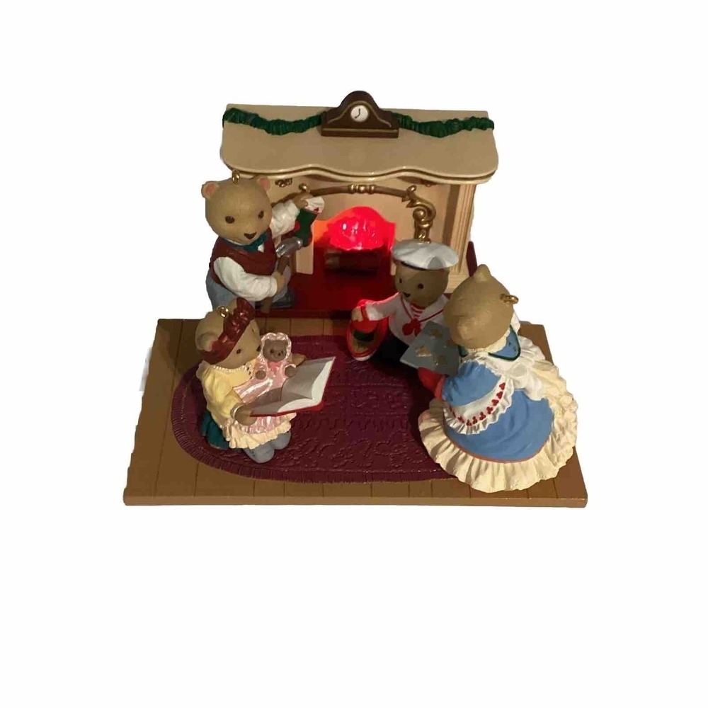 Hallmark Keepsake 1993 The Night Before Christmas Teddy Bear Light Up Ornament - Picture 2 of 14